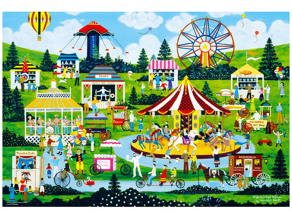 ジェーン・ウースター・スコット　ジグソーパズル　にぎわいの遊園地　1000ピース ジェーン・ウースター・スコット ジグソーパズル にぎわいの遊園地