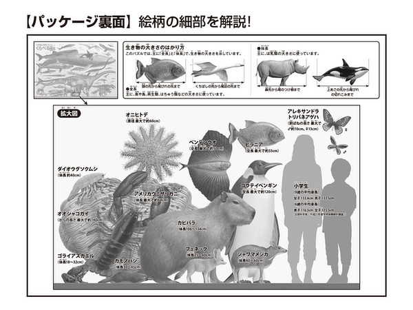 ジグソーパズル: くらべる図鑑[新版] 巨大生物大きさくらべ 150