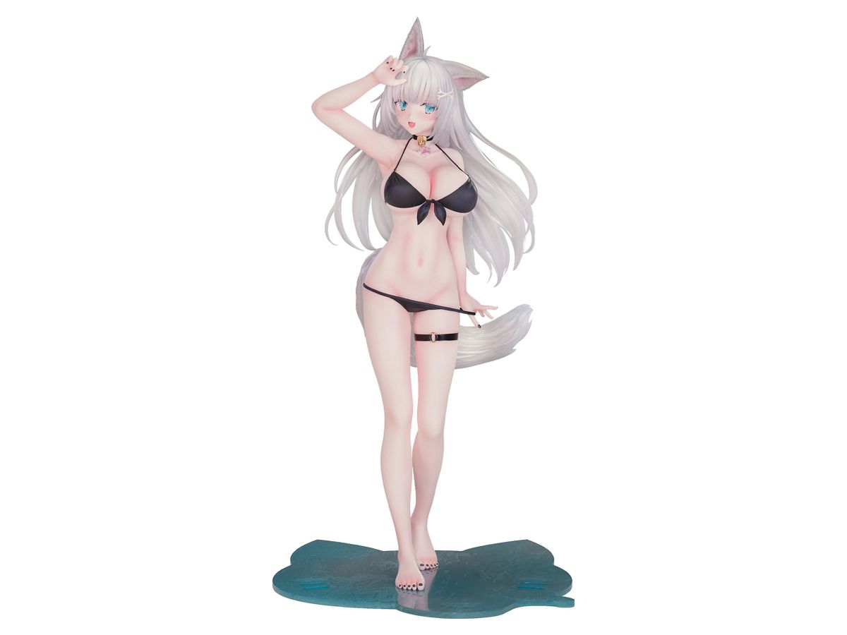 フィギュア　玖音ユキネ illustrated by 灰場ねろ 「ケモミミ学園 ～水泳部員募集中!～」 1/7 PMMA製塗装済み完成品 ケモミミ学園 『玖音 ユキネ』illustrated by 灰場ねろ 1/7