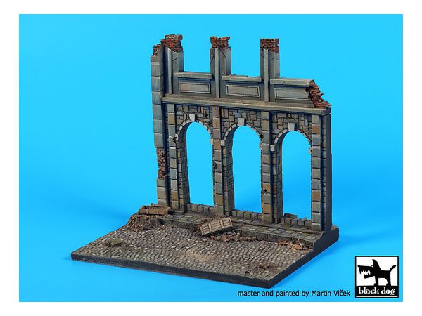 【ご依頼品】　ジオラマベース　ヨーロッパのハウス廃墟 1/48 ヨーロッパの住宅の廃墟 ジオラマベース | HLJ.co.jp