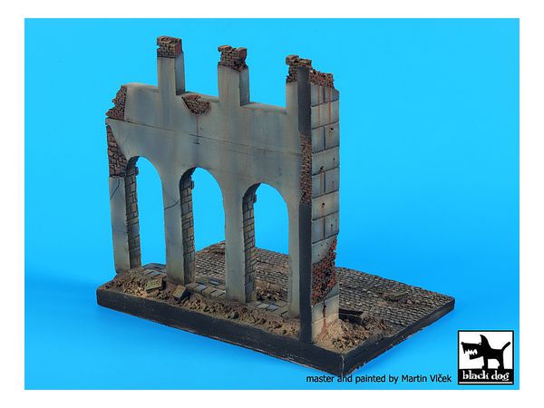 【ご依頼品】　ジオラマベース　ヨーロッパのハウス廃墟 1/48 ヨーロッパの住宅の廃墟 ジオラマベース | HLJ.co.jp