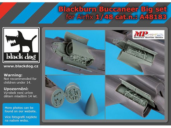 プラモデル　1/48 ブラックバーン バッカニア用ビッグセット (HAUA48181 + HAUA48182) (エアフィックス用) ディティールアップパーツ [HAUA48183] 1/48 ブラックバーン バッカニア用ビッグセット (HAUA48181 +