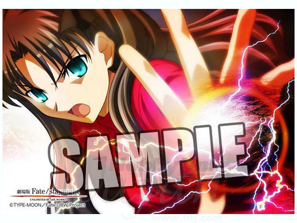 Fate stay night 公開記念オリジナルブロマイド セイバー 遠坂凛 劇場