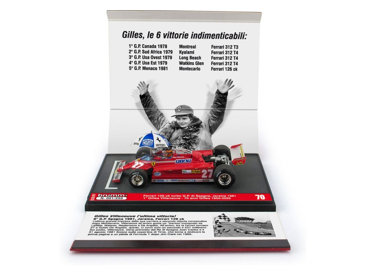 ラストーリア　1/43　フェラーリ126CK 1981 G.ビルヌーブ フェラーリ 126CK 1981 (プラモデル) - ホビーサーチ カーモデル