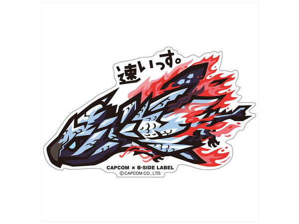 CAPCOM x B-SIDE LABELステッカー モンハンダブルクロス 速いっす