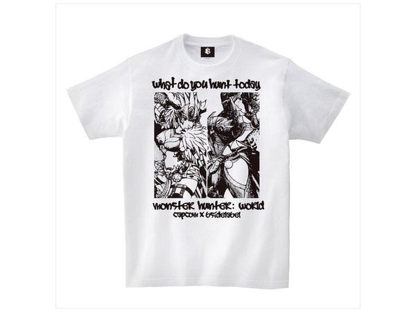 モンスターハンター ワールド Tシャツ B Side Label ハンター L By カプコン ホビーリンク ジャパン