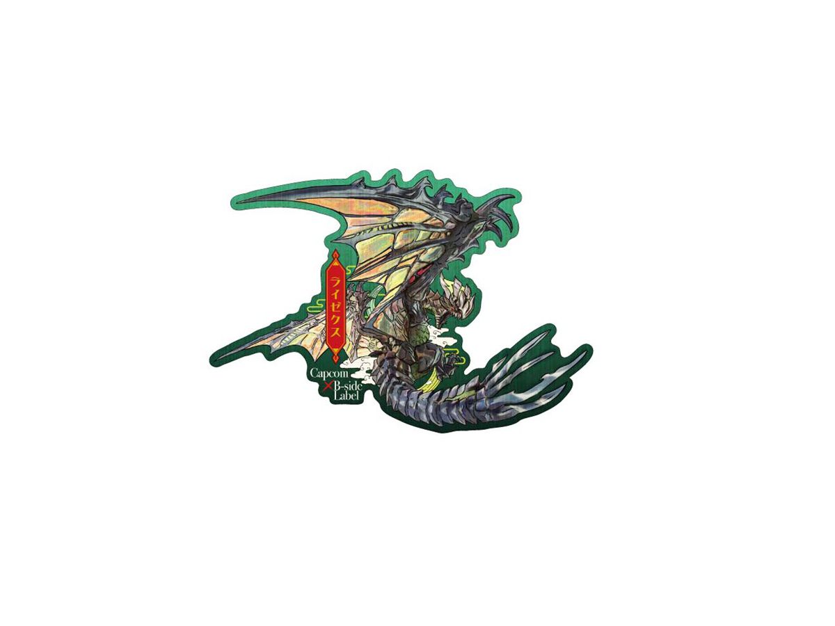 ライゼクス 感電注意 モンハン ステッカー B-SIDE LABEL カプコン CAPCOM×B-SIDE LABEL ステッカー モンスターハンタークロス 感電