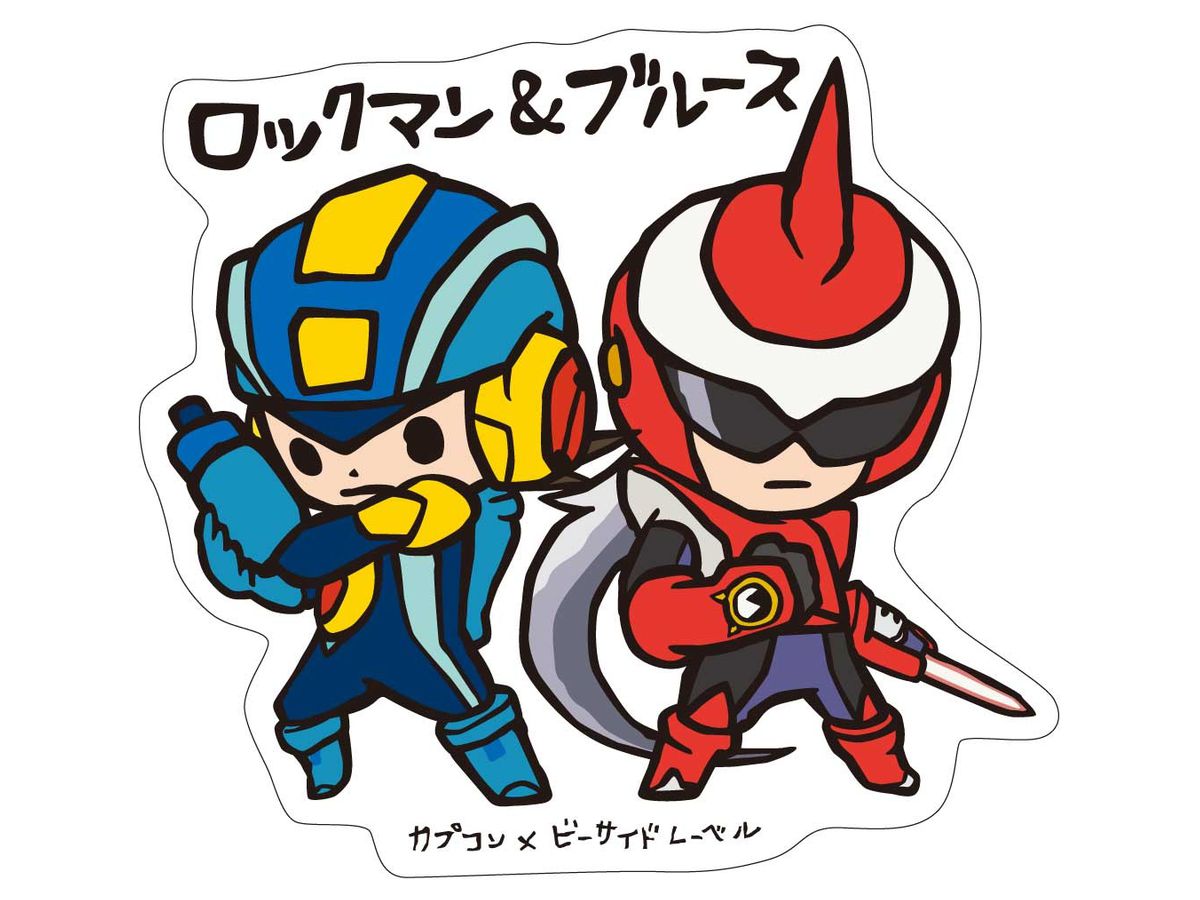 CAPCOM x B-SIDE LABELステッカー ロックマンエグゼ ロックマン