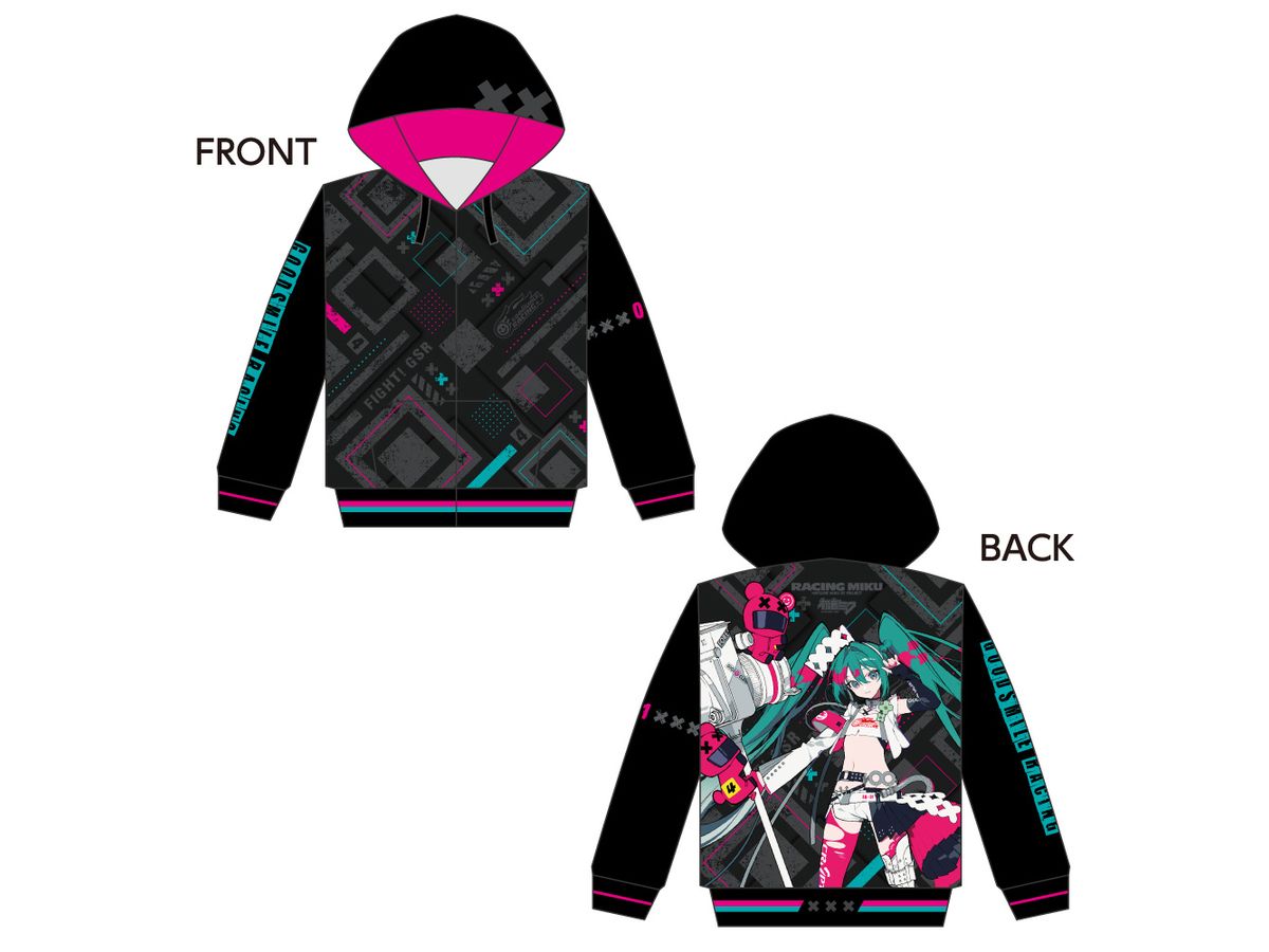 レーシングミク 2018Ver. フルグラフィックパーカー Mサイズ 最終値下げ 初音ミク レーシングミク2023 フルグラフィックパーカー XL