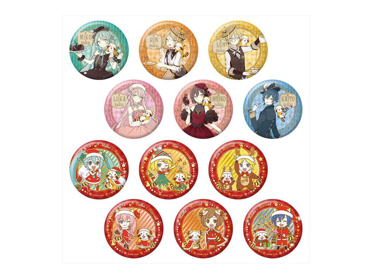 巡音ルカ ラスカル2020冬 おっきめ缶バッジコレクション 初音ミクxラスカル: 2020冬 おっきめ缶バッジコレクション 1Box 12pcs