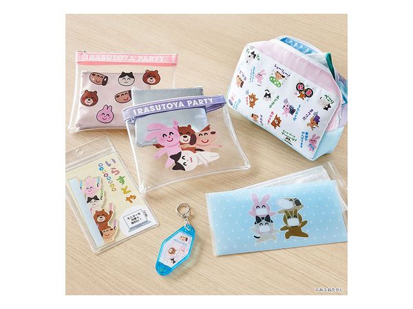 いらすとや クリアポーチセット ラメピンク