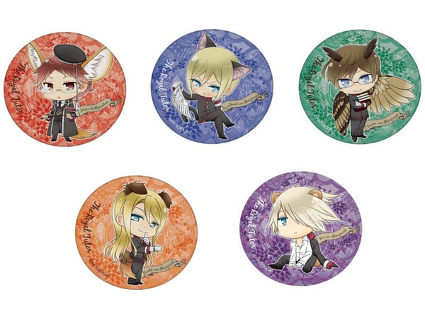 王室教師ハイネ ふぉーちゅん缶バッジ けもみみver. 1Box 5pcs | HLJ.co.jp