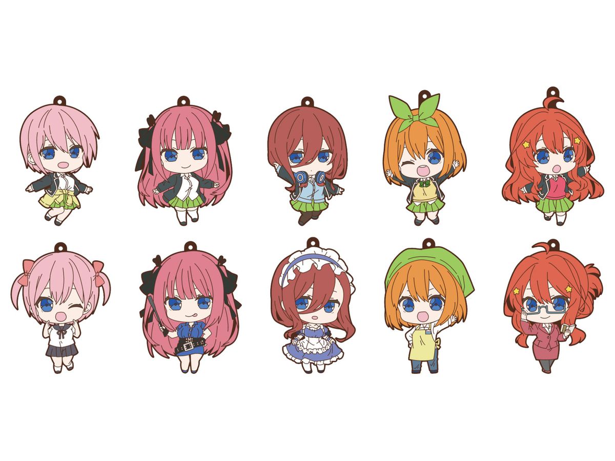 五等分の花嫁: トレーディングラバーストラップ 1Box 10pcs