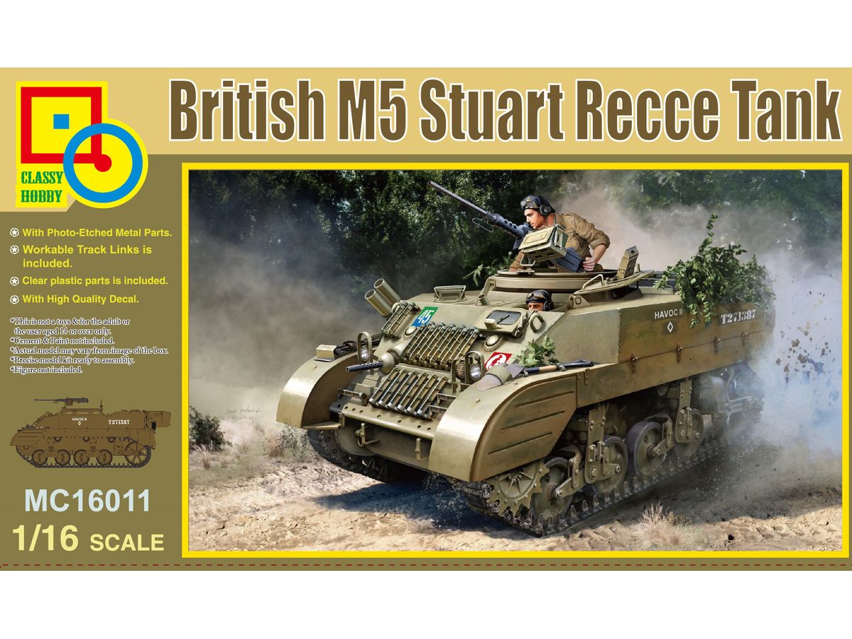 1/16ラジコン戦車M5 スチュアート軽戦車 1/16 イギリス軍 M5 スチュアート偵察戦車 | HLJ.co.jp