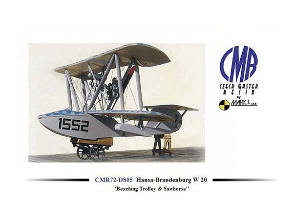 1 72 ハンザ ブランデンブルク W 用 陸上牽引台車 木挽き台 1 72 ハンザ ブランデンブルク W 用 陸上牽引台車 木挽き台