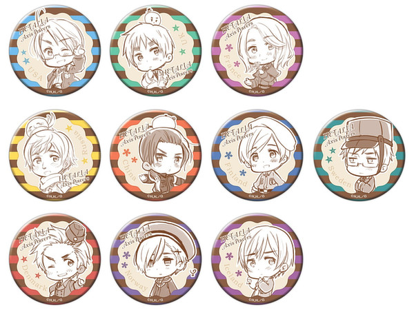 ヘタリア Axis Powers トレーディング缶バッジ 第2弾 Vol 2 1box 10pcs ヘタリア Axis Powers トレーディング缶バッジ 第2弾 Vol 2 1box 10pcs