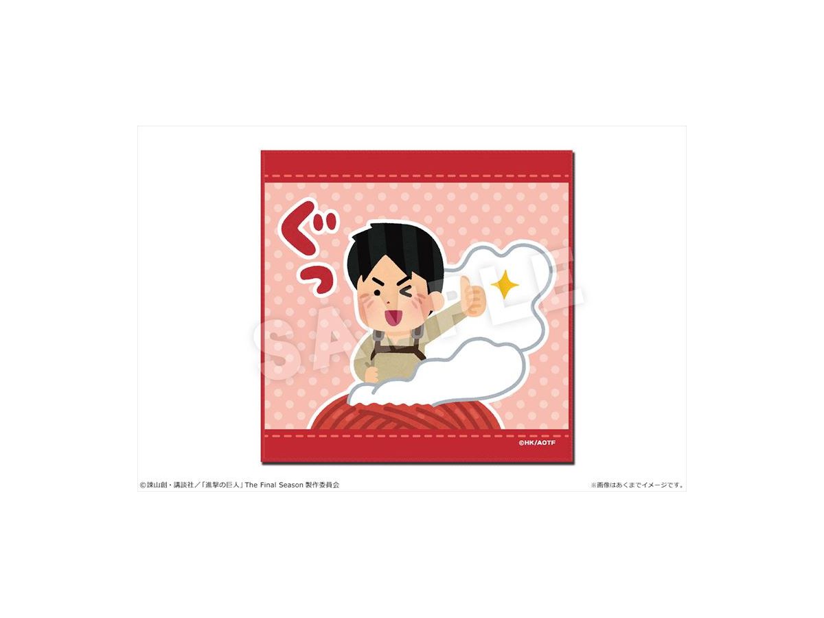 進撃の巨人xいらすとや ハンドタオル 01 エレンa