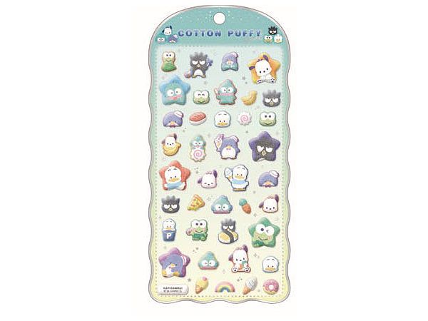 ボンボンドロップシール　コットンパフィー　サンリオ　クーリア　はぴだんぶい ネコポス対応】ボンボンドロップシール はぴだんぶい - クーリア