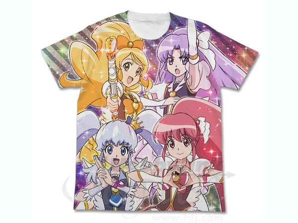 ハピネスチャージプリキュア フルグラフィック T シャツ ホワイト Xl ハピネスチャージプリキュア フルグラフィック T シャツ ホワイト Xl