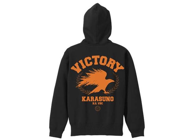 ハイキュー 烏野高校 Vs 白鳥沢学園高校 烏野高校排球部 応援ジップパーカー Black S By コスパ ホビーリンク ジャパン ハイキュー 烏野高校 Vs 白鳥沢学園高校 烏野高校排球部 応援ジップパーカー Black S By コスパ ホビーリンク ジャパン