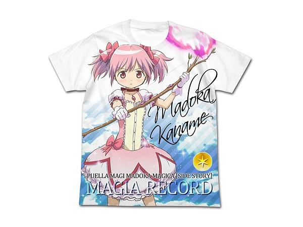 マギアレコード 魔法少女まどかマギカ外伝 鹿目まどか フルグラフィックｔシャツ White S
