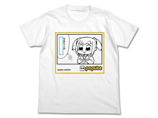 ポプテピピック ポプ子の持病 Tシャツ White M By コスパ ホビーリンク ジャパン