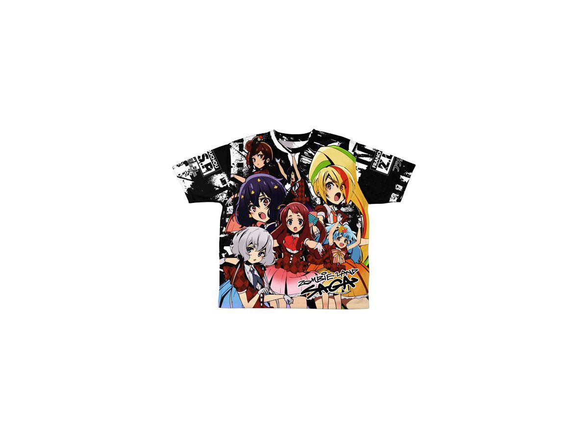 ゾンビランドサガ: フランシュシュ 両面フルグラフィックTシャツ/M