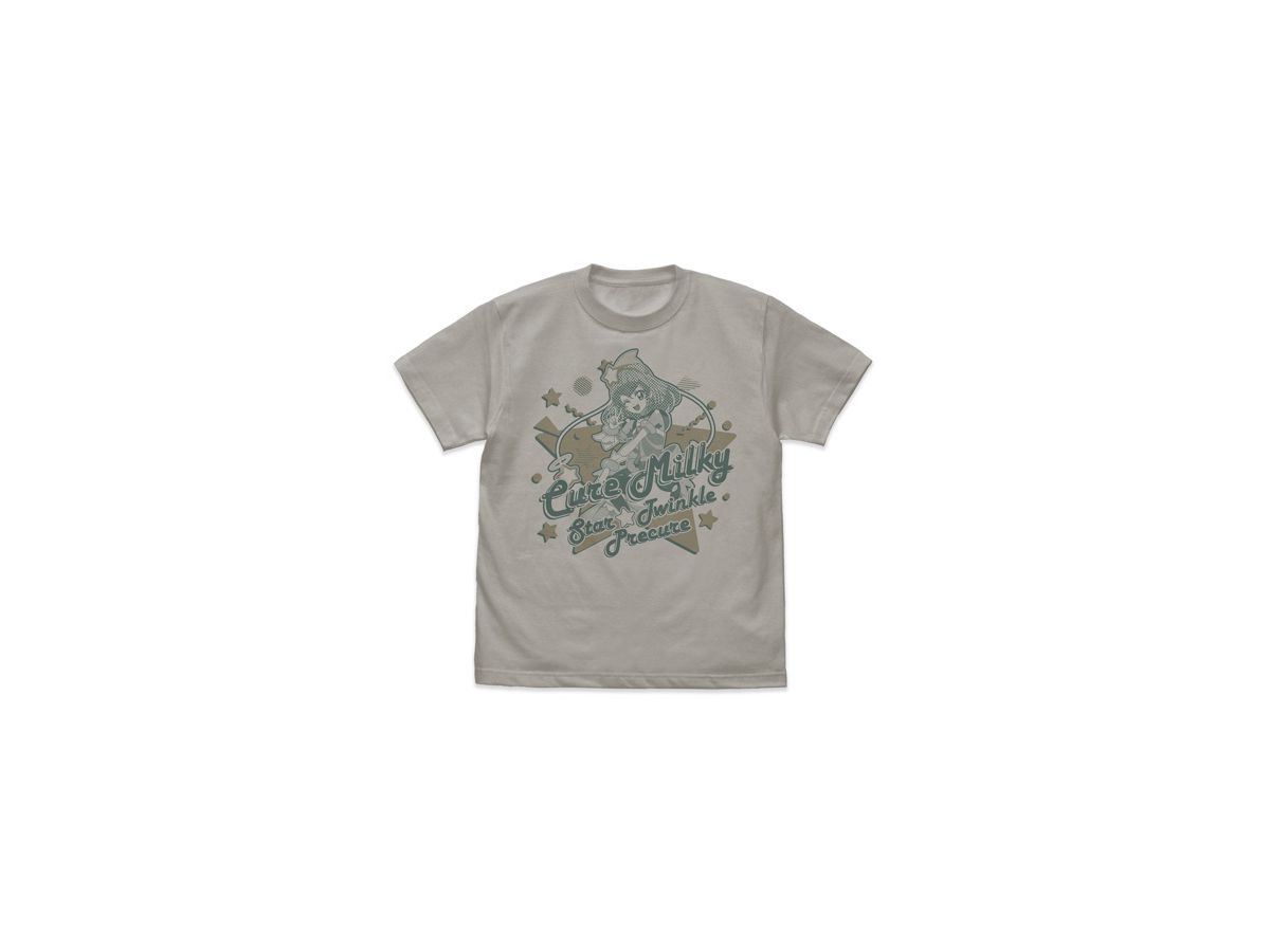 スタートゥインクルプリキュア: キュアミルキー Tシャツ/LIGHT GRAY-L 