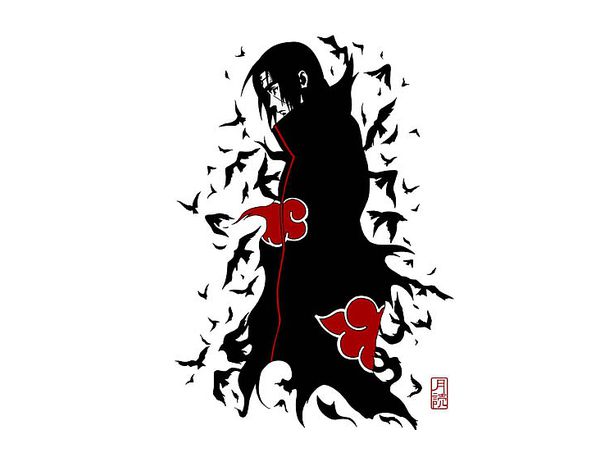 Naruto ナルト 疾風伝 イタチの月読 Tシャツ White M