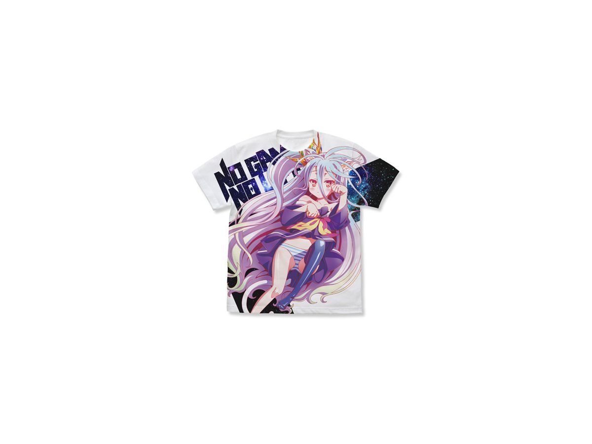 ノーゲーム ノーライフ 白 ねこみみver フルグラフィックtシャツ ノーゲーム ノーライフ 白 ねこみみver フルグラフィックtシャツ