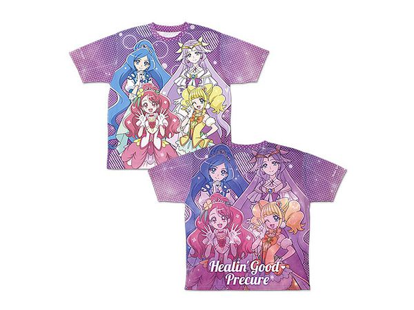 ヒーリングっど プリキュア 両面フルグラフィックTシャツ　Lサイズ ヒーリングっどプリキュア: ヒーリングっどプリキュア 両面フル