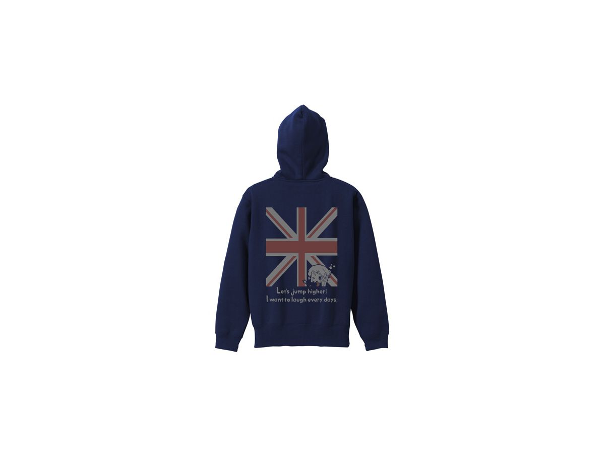 きんいろモザイク Pretty Days 九条カレン ジップパーカー Navy S きんいろモザイク Pretty Days 九条カレン ジップパーカー Navy S