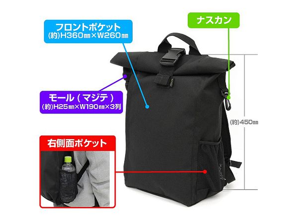 Evangelion ネルフ ロールトップバックパック By コスパ ホビーリンク ジャパン Evangelion ネルフ ロールトップバックパック By コスパ ホビーリンク ジャパン