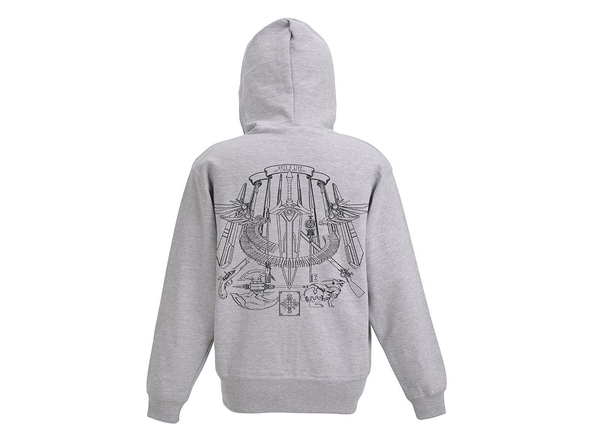 デート・ア・ライブ IV ヒロイン天使 ジップパーカー MIX GRAY XL