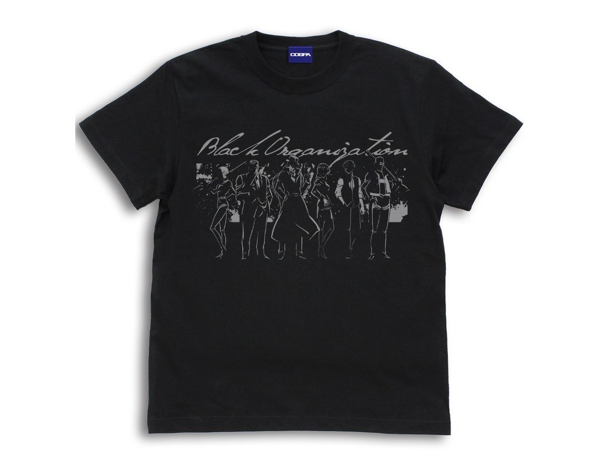 名探偵コナン: 黒ずくめの組織シルエット Tシャツ BLACK L | HLJ.co.jp