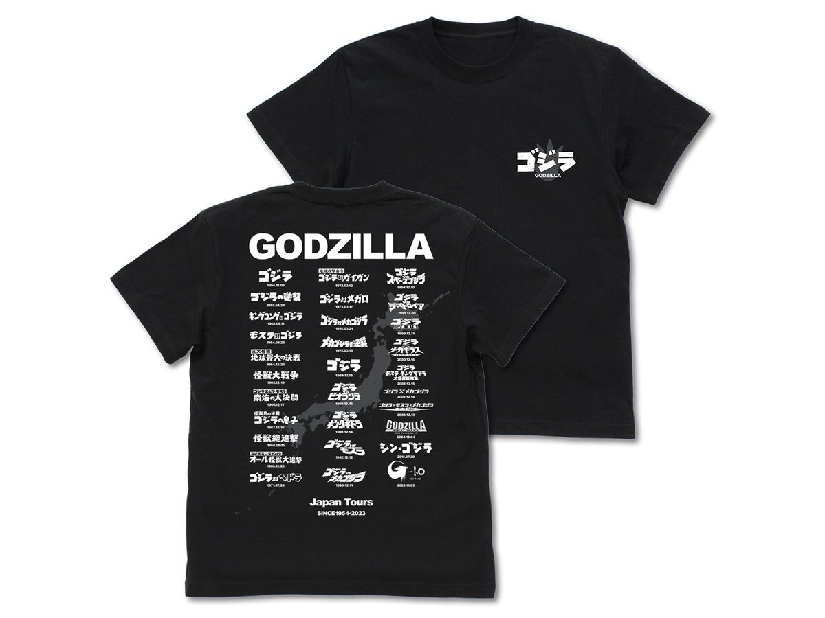 ゴジラツアー Tシャツ Ver.2.0 / BLACK-XL | HLJ.co.jp