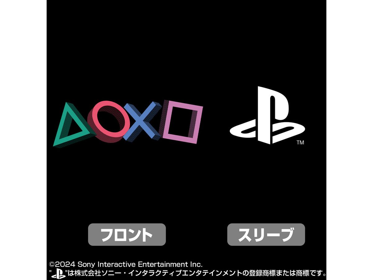 プレイステーション: Tシャツ for PlayStation 3D Shapes Logo Ver. / BLACK-S | HLJ.co.jp