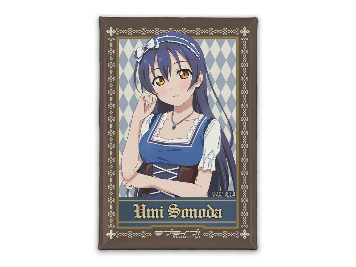 ラブライブ!: 描き下ろし 園田 海未 スクエア缶バッジ ディアンドルVer