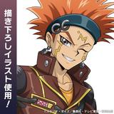 遊戯王 5D's: 描き下ろし クロウ・ホーガン 65mm缶バッジ WRGPで