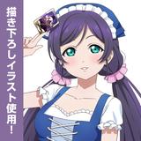 ラブライブ!: 描き下ろし 東條 希 スクエア缶バッジ ディアンドルVer