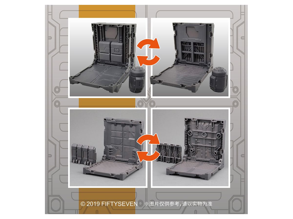 NUMBER 57 Armored Puppet Core Material & Diorama Base Set B101