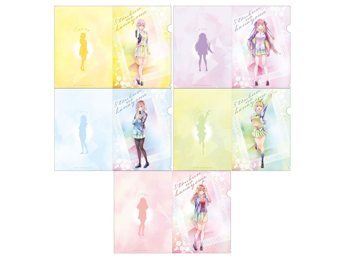 Tvアニメ 五等分の花嫁 Pale Tone Series クリアファイルセット By コンテンツシード ホビーリンク ジャパン Tvアニメ 五等分の花嫁 Pale Tone Series クリアファイルセット By コンテンツシード ホビーリンク ジャパン