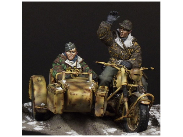 WWII ドイツ軍サイドカーライダー&乗員セット | HLJ.co.jp