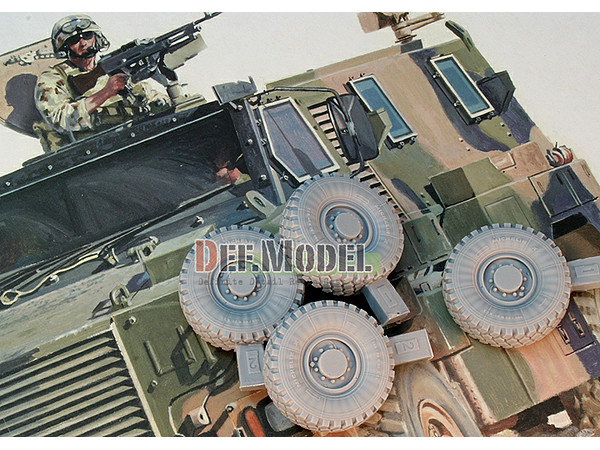 1/35 ブッシュマスター装輪装甲車 自重変形タイヤ (ショーケース 