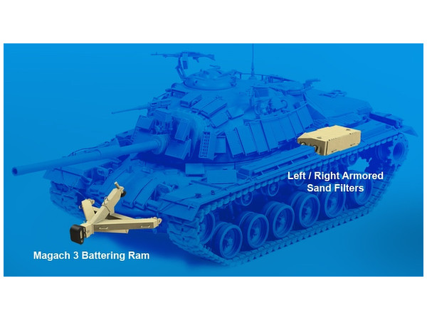 1 35 マガフ3 M48a3 5 戦車用 破城槌と装甲防砂フィルターセット By デザートイーグルパブリッシング ホビーリンク ジャパン