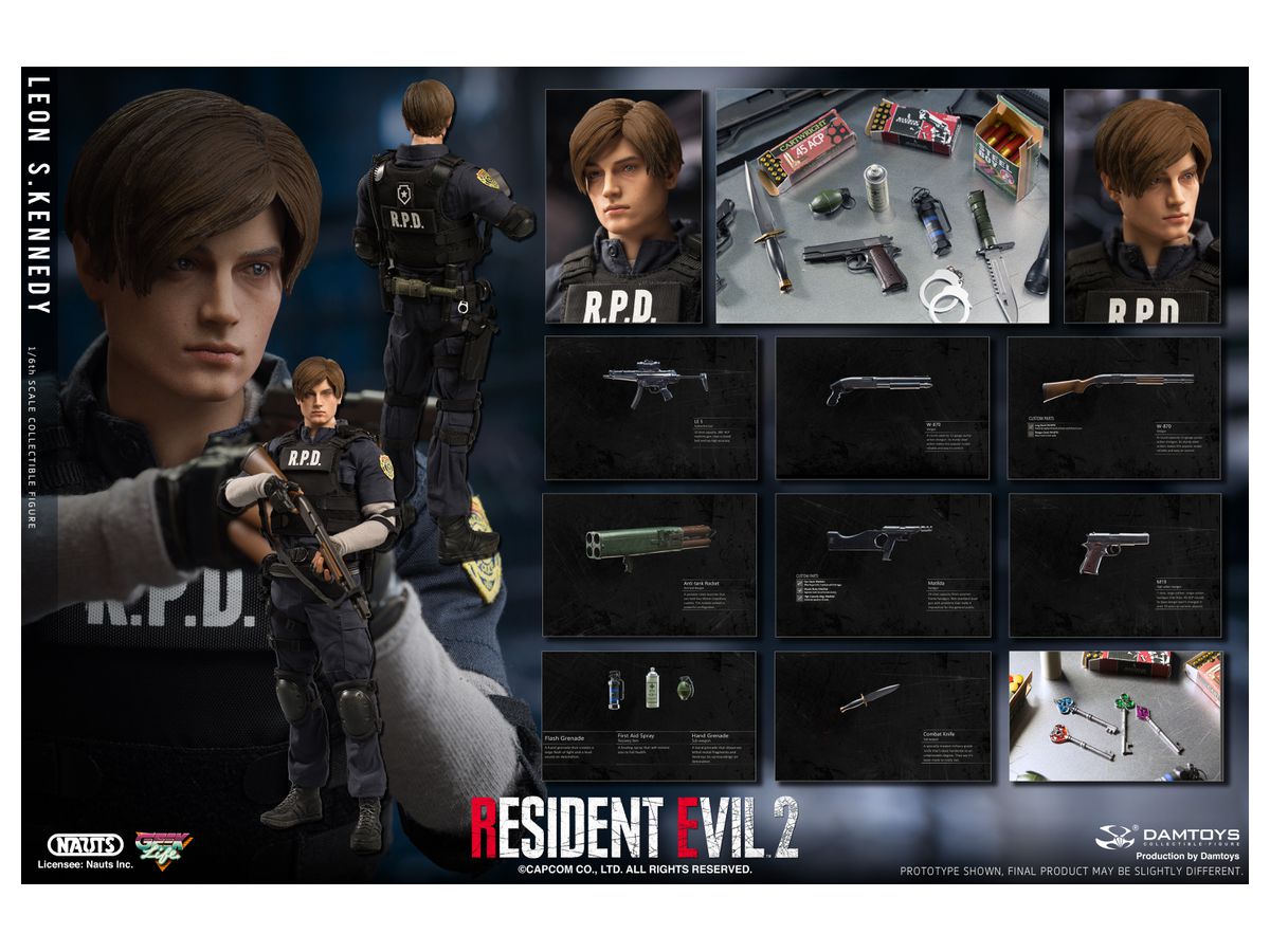 1 6 Biohazard Re 2 コレクティブルアクションフィギュア レオン S ケネディ Dms030 By ダムトイズ ホビーリンク ジャパン 1 6 Biohazard Re 2 コレクティブルアクションフィギュア レオン S ケネディ Dms030 By ダムトイズ ホビーリンク ジャパン