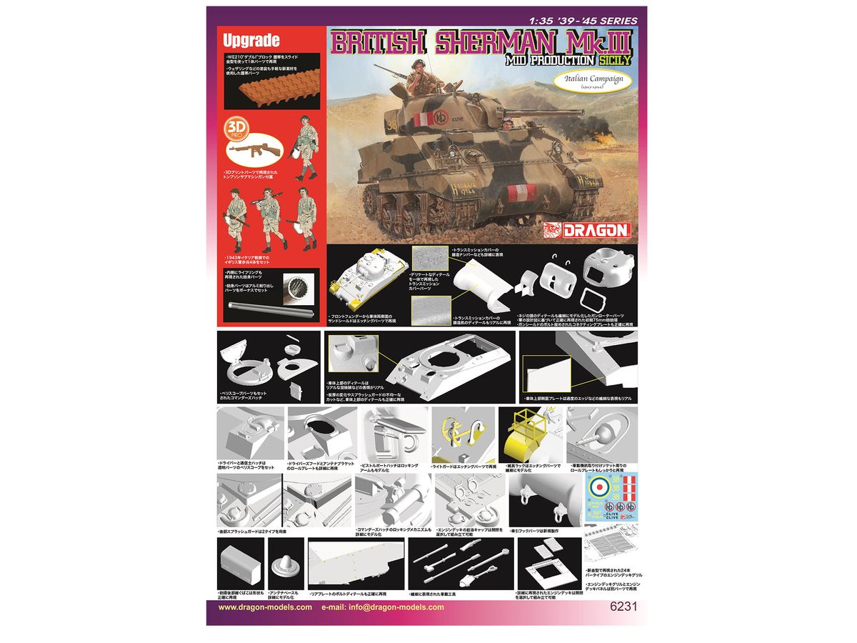 1/35 WW.II イギリス陸軍 シャーマンMk.III 中期生産型 | HLJ.co.jp
