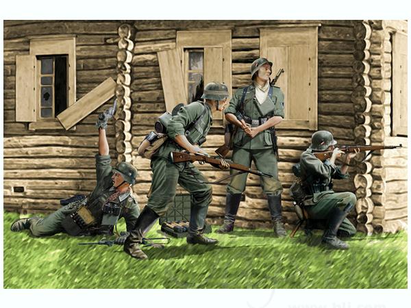 ドイツ国防軍歩兵チーム 第二次世界大戦 バルバロッサ 1941 1/6 1/35 ドイツ軍 歩兵 バルバロッサ 1941 | HLJ.co.jp