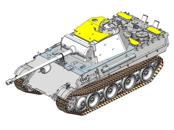 in ホビー WW.II ドイツ軍 パンターF型 対空増加装甲タイプ w/赤外線暗