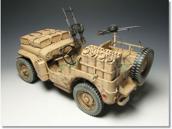 WWII イギリス陸軍 SAS 1/4トン 4x4 小型軍用車 北アフリカ戦線